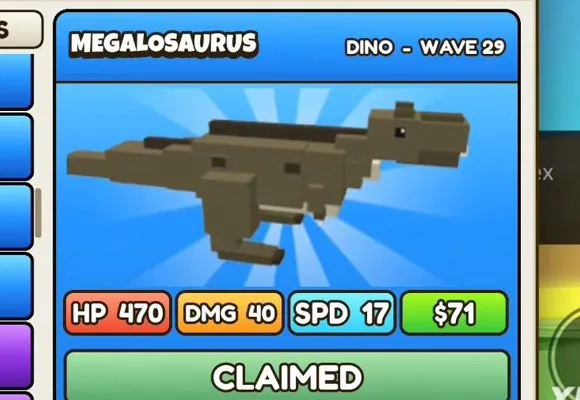 Megalosaurus in Build a Dino Defense 🦖