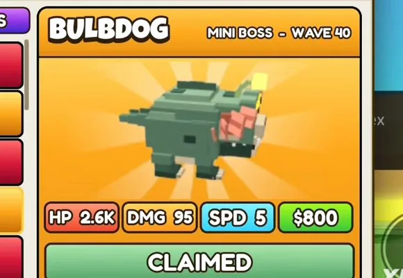 Bulbdog in Build a Dino Defense 🦖