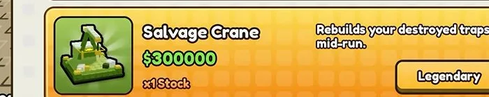 Salvage Crane in Build a Dino Defense 🦖