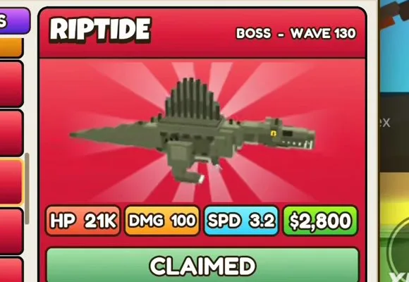Riptide in Build a Dino Defense 🦖